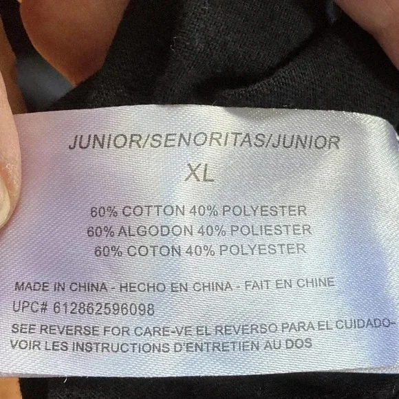 GLO Jeans Fringed Beaded Black Festival Top, Size XL (Junior),‎ w Padded Bra - Picture 6 of 7